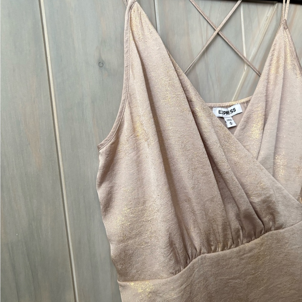 Express Tan/Gold Cami - Picture 2 of 8